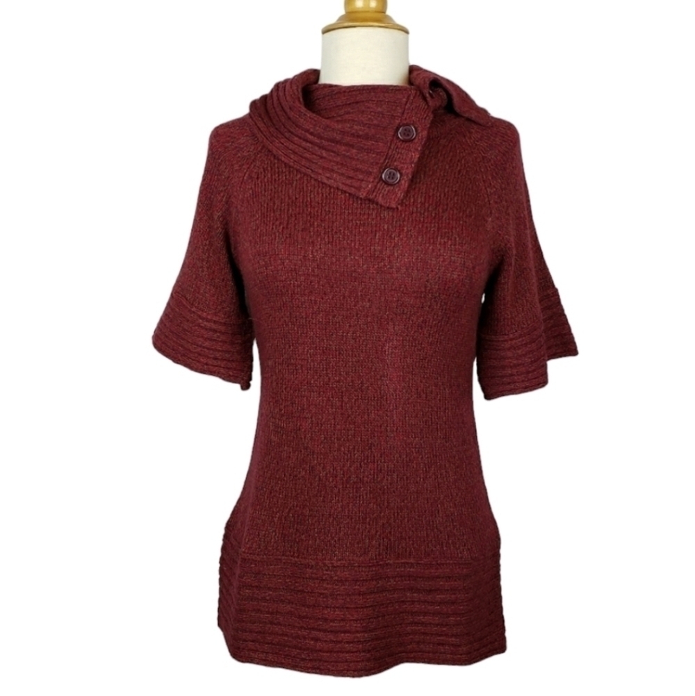 The Limited Button Funnel Neck Sweater XS